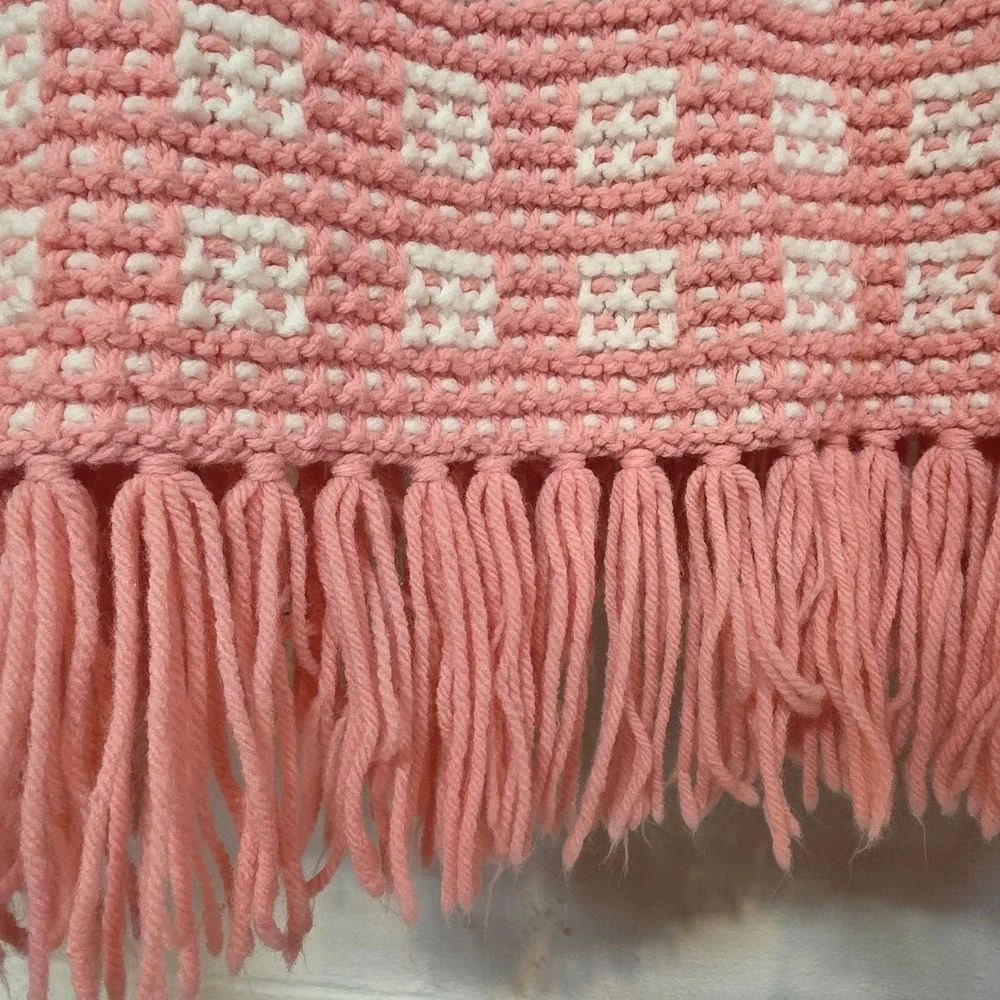 Handmade pink white